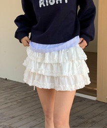 リボンティアードフリルスカート
