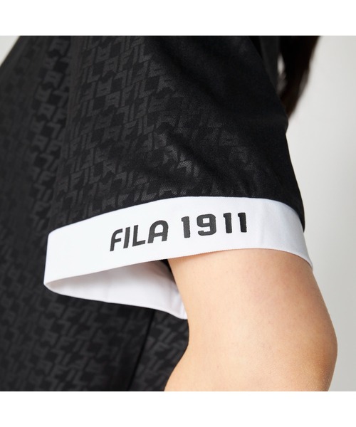 FILA GOLF(フィラゴルフ )の「FILA GOLF フィラゴルフ ゴルフウェア 吸汗速乾 UVカット ロゴ エンボス 半袖 ポロシャツ(ポロシャツ・レディース・ミント/ピンク/ホワイト/ブラック・M/L/LL)」の11枚目の写真