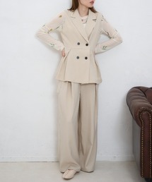 TRIANGLE PALETTE（トライアングルパレット）の「ベルト付きワイドパンツ / セットアップ対応（スラックス）」