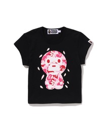A BATHING APE(�A�x�C�V���O�G�C�v)��ABC SAKURA CAMO BABY MILO CROPPED TEE(T�V���c/�J�b�g�\�[)