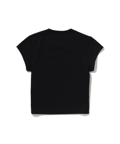 A BATHING APE(アベイシングエイプ)の「ABC SAKURA CAMO BABY MILO CROPPED TEE(Tシャツ/カットソー・レディース・ブラック/ホワイト・SMALL/MEDIUM/LARGE)」の4枚目の写真