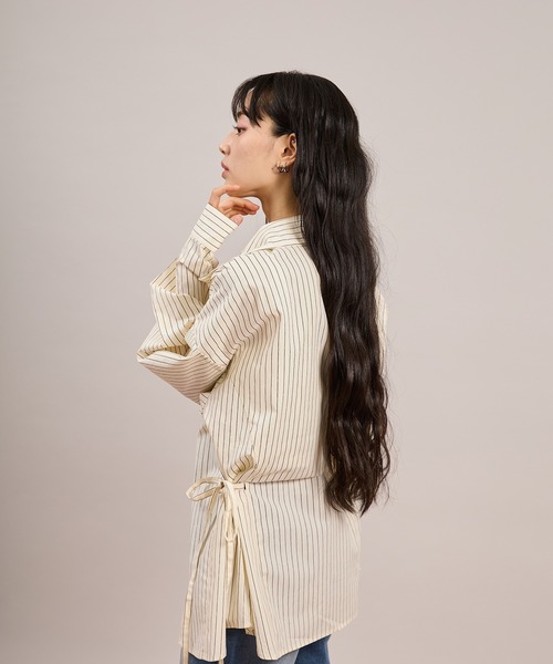 apres jour mignon(アプレジュールミニョン)の「2Wayリボンシャツ(シャツ/ブラウス・レディース・ブルー系その他/ピンク/ピンク系その他/アイボリー/ブルー・フリー/LARGE)」の22枚目の写真