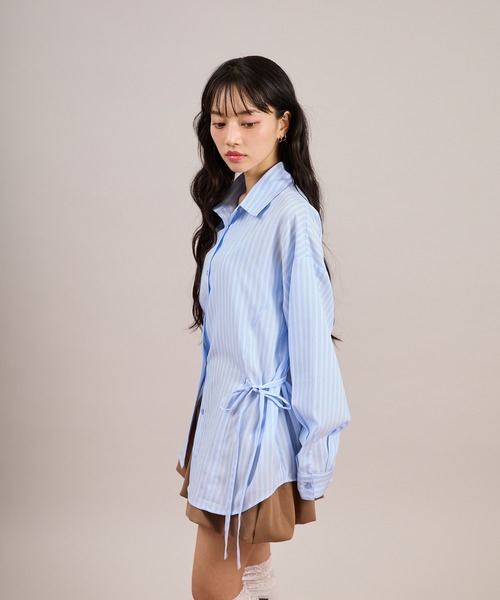 apres jour mignon(アプレジュールミニョン)の「2Wayリボンシャツ(シャツ/ブラウス・レディース・ブルー系その他/ピンク/ピンク系その他/アイボリー/ブルー・フリー/LARGE)」の17枚目の写真