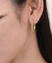 blackdia ocean ストーンオーバル フープピアス