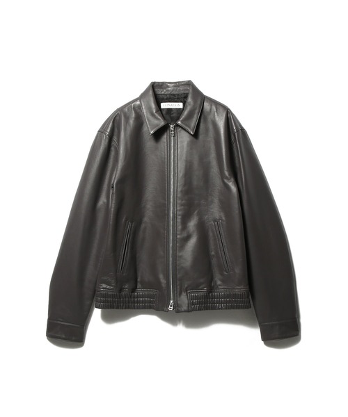 ESTNATION(エストネーション)の「ESTNATION / シープレザー ジップアップジャケット(ライダースジャケット・メンズ・チャコールグレー・LARGE/MEDIUM)」の21枚目の写真