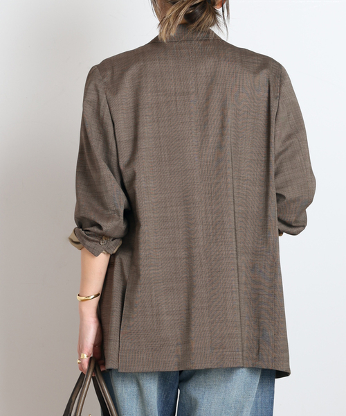 Couture d'adam（クチュールドアダム）の「【COUTURE D'ADAM/クチュールドアダム】別注Brown Blazer Jacket（テーラードジャケット・レディース・ブラウン・FREE）」の3枚目の写真