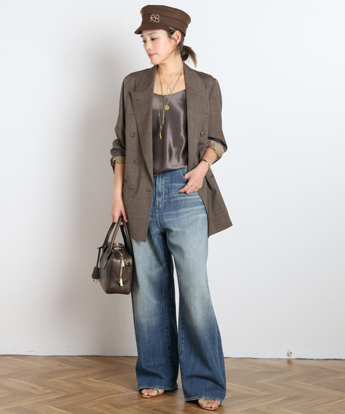 Couture d'adam（クチュールドアダム）の「【COUTURE D'ADAM/クチュールドアダム】別注Brown Blazer Jacket（テーラードジャケット・レディース・ブラウン・FREE）」の4枚目の写真