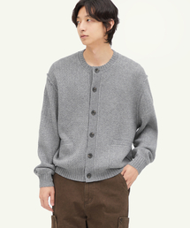 INTEMPOMOOD（インテンポムード）の「コテージラウンドネックカーディガン_グレー（カーディガン/ボレロ）」