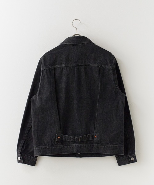 Levi's（リーバイス）の「LEVI'S/リーバイス TYPE I TRUCKERトラッカージャケット セルビッジ デニムジャケット 2026秋冬 秋服（デニムジャケット・メンズ・ブラック/ブルー・XL/XXL/L/M/XXXL）」の4枚目の写真