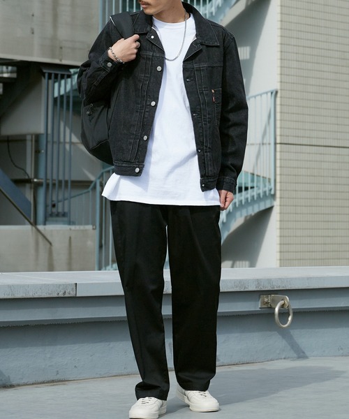 Levi's（リーバイス）の「LEVI'S/リーバイス TYPE I TRUCKERトラッカージャケット セルビッジ デニムジャケット 2026秋冬 秋服（デニムジャケット・メンズ・ブラック/ブルー・XL/XXL/L/M/XXXL）」の9枚目の写真