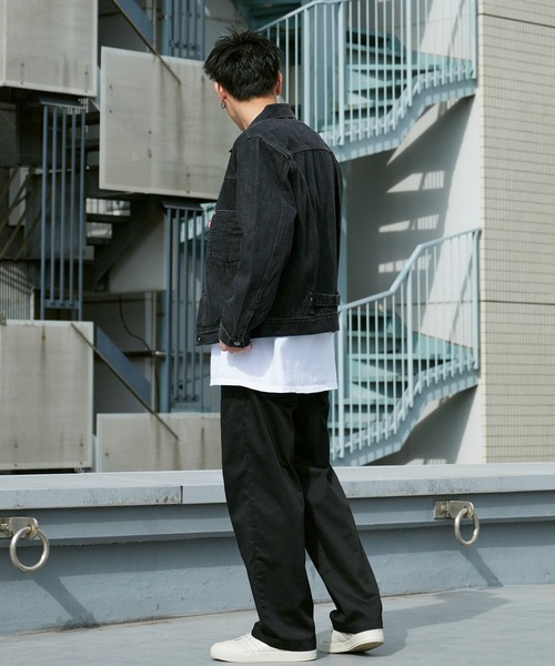 Levi's（リーバイス）の「LEVI'S/リーバイス TYPE I TRUCKERトラッカージャケット セルビッジ デニムジャケット 2026秋冬 秋服（デニムジャケット・メンズ・ブラック/ブルー・XL/XXL/L/M/XXXL）」の12枚目の写真