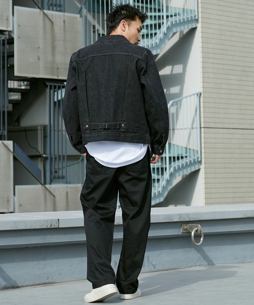 Levi's（リーバイス）の「LEVI'S/リーバイス TYPE I TRUCKERトラッカージャケット セルビッジ デニムジャケット 2026秋冬 秋服（デニムジャケット・メンズ・ブラック/ブルー・XL/XXL/L/M/XXXL）」の13枚目の写真