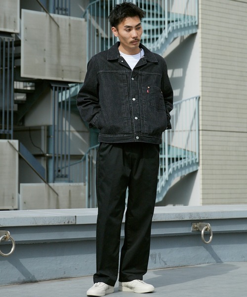 Levi's（リーバイス）の「LEVI'S/リーバイス TYPE I TRUCKERトラッカージャケット セルビッジ デニムジャケット 2026秋冬 秋服（デニムジャケット・メンズ・ブラック/ブルー・XL/XXL/L/M/XXXL）」の17枚目の写真