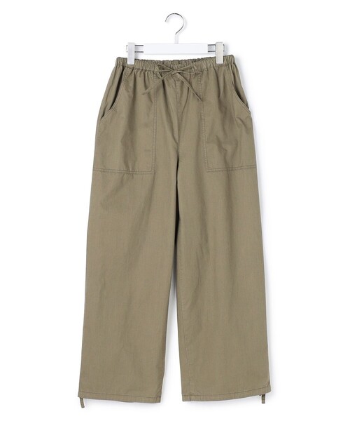 J.PRESS YORK STREET（ジェイプレスヨークストリート）の「【WOMEN】ソフトコットン ワイドベイカー パンツ（その他パンツ・レディース・グレー系/ベージュ系/カーキ系・F）」の3枚目の写真