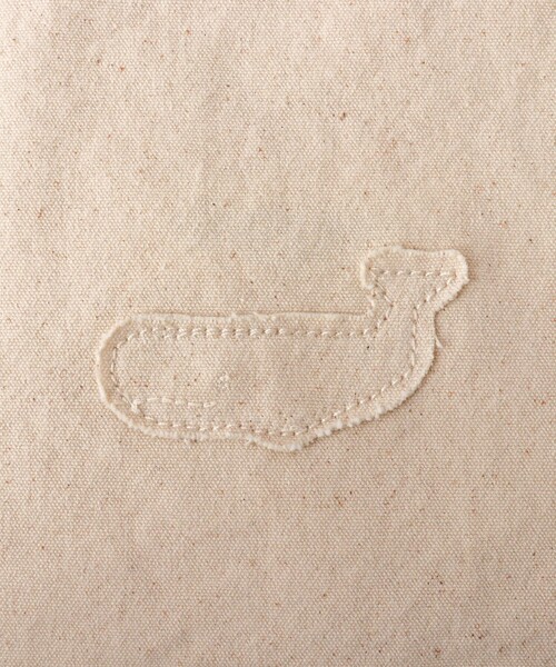 NOLLEY’S(ノーリーズ)の「クジラアップリケ 8ozキャンバス ビッグトートバッグ 26SS(トートバッグ・メンズ・ホワイト系その他2・FREE)」の3枚目の写真