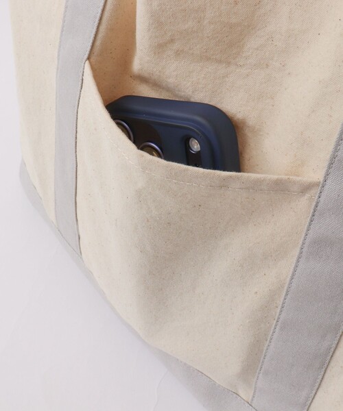 NOLLEY’S(ノーリーズ)の「クジラアップリケ 8ozキャンバス ビッグトートバッグ 26SS(トートバッグ・メンズ・ホワイト系その他2・FREE)」の7枚目の写真