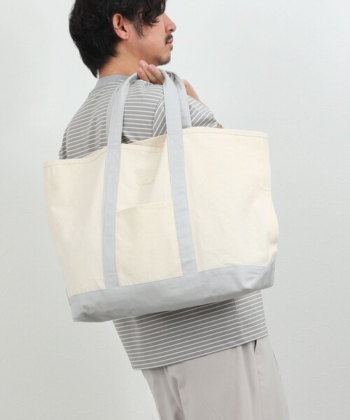 NOLLEY’S(ノーリーズ)の「クジラアップリケ 8ozキャンバス ビッグトートバッグ 26SS(トートバッグ・メンズ・ホワイト系その他2・FREE)」の20枚目の写真