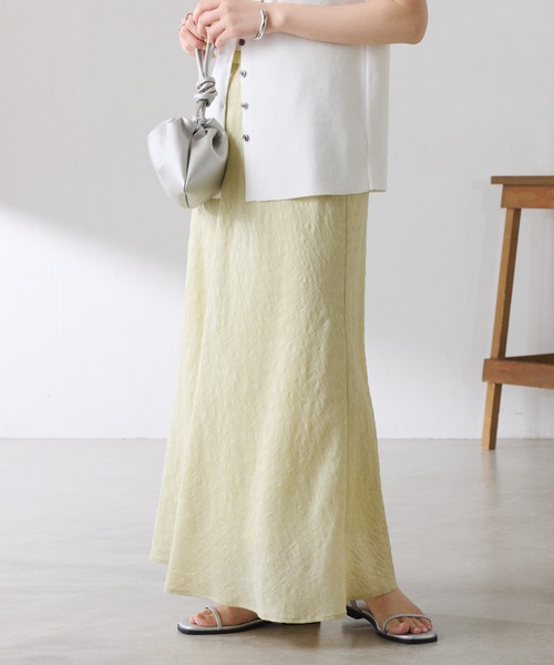 COLLAGE GALLARDAGALANTE（コラージュガリャルダガランテ）の「シアージャガードフレアスカート（スカート・レディース・オフホワイト/ミント・FREE）」の13枚目の写真