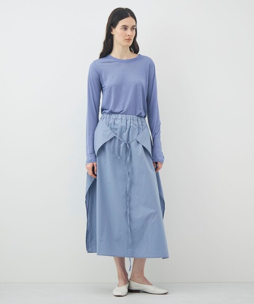 BASERANGE（ベースレンジ）の「BASERANGE ロングスリーブプルオーバー（Tシャツ/カットソー・レディース・ライトブルー・S）」の2枚目の写真