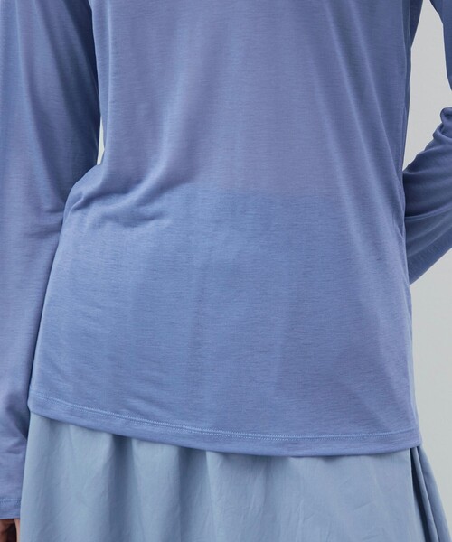 BASERANGE（ベースレンジ）の「BASERANGE ロングスリーブプルオーバー（Tシャツ/カットソー・レディース・ライトブルー・S）」の9枚目の写真
