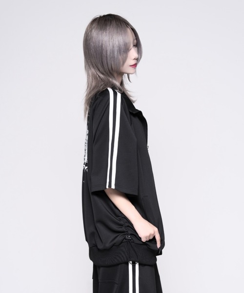 REFLEM(レフレム)の「『REFLEM/レフレム』バックプリントトラックジャージ(ジャージ・レディース・ホワイト×ブラック/ブラック×ホワイト・FREE)」の9枚目の写真
