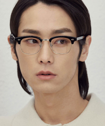 AMBEROPTICAL（アンバーオプティカル）の「ハンク 51 ブラック シルバー（メガネ）」