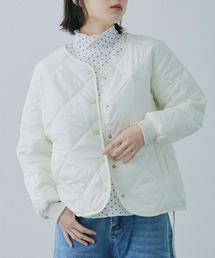 Mirette（ミレット）の「ダイヤキルト ライトジャケット / Diamond Quilted Light Jacket（ノーカラージャケット）」