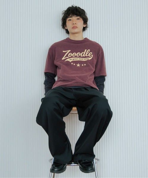 Zooodle（ズードル）の「Vintage logo T-shirt - ヴィンテージロゴTシャツ -（Tシャツ/カットソー・メンズ・バーガンディー/アイボリー/グリーン・LARGE/MEDIUM）」の17枚目の写真