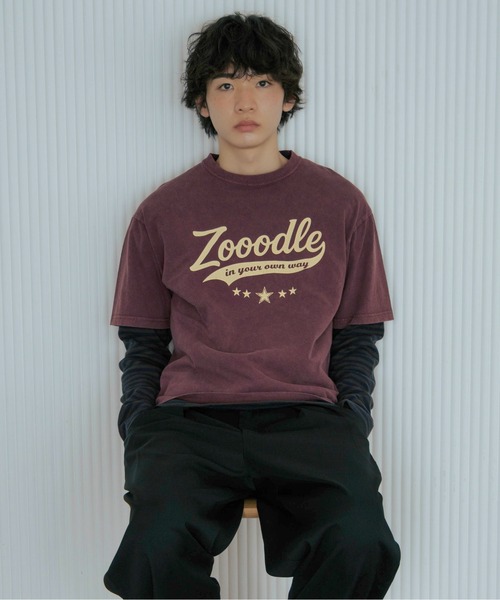 Zooodle（ズードル）の「Vintage logo T-shirt - ヴィンテージロゴTシャツ -（Tシャツ/カットソー・メンズ・バーガンディー/アイボリー/グリーン・LARGE/MEDIUM）」の15枚目の写真