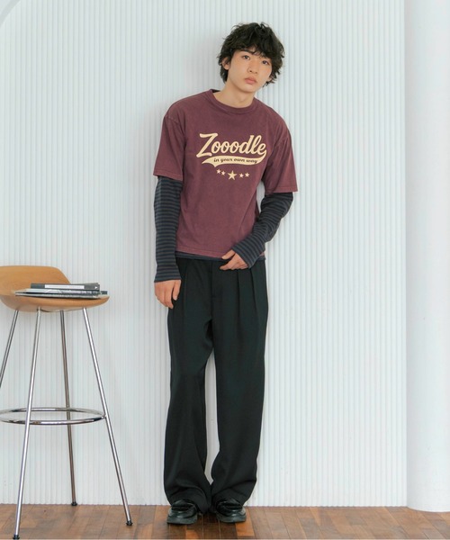 Zooodle（ズードル）の「Vintage logo T-shirt - ヴィンテージロゴTシャツ -（Tシャツ/カットソー・メンズ・バーガンディー/アイボリー/グリーン・LARGE/MEDIUM）」の10枚目の写真