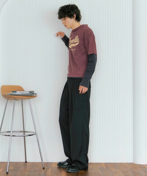 Zooodle（ズードル）の「Vintage logo T-shirt - ヴィンテージロゴTシャツ -（Tシャツ/カットソー・メンズ・バーガンディー/アイボリー/グリーン・LARGE/MEDIUM）」の12枚目の写真