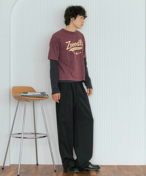 Zooodle（ズードル）の「Vintage logo T-shirt - ヴィンテージロゴTシャツ -（Tシャツ/カットソー・メンズ・バーガンディー/アイボリー/グリーン・LARGE/MEDIUM）」の13枚目の写真