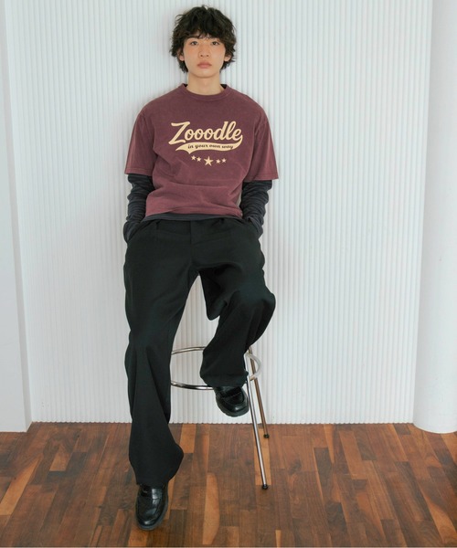 Zooodle（ズードル）の「Vintage logo T-shirt - ヴィンテージロゴTシャツ -（Tシャツ/カットソー・メンズ・バーガンディー/アイボリー/グリーン・LARGE/MEDIUM）」の18枚目の写真