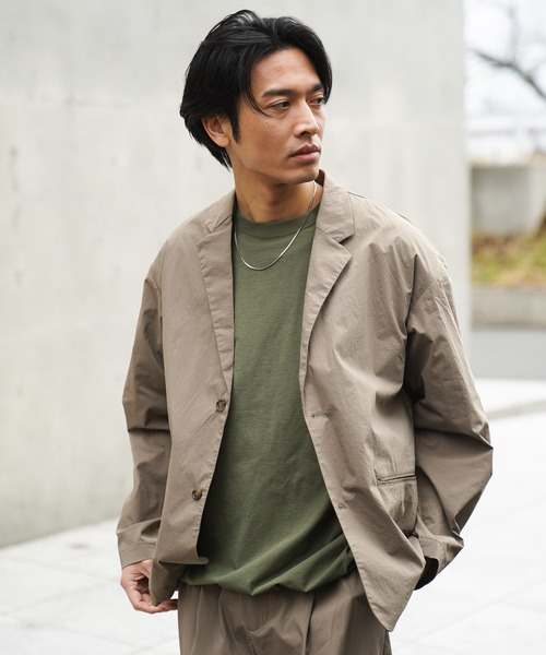 BAYFLOW（ベイフロー）の「【ストレッチ・吸水速乾・接触冷感】FLOWNEXジャケット[セットアップ可]（テーラードジャケット・メンズ・ブラック/ブラウン・MEDIUM/LARGE）」の17枚目の写真