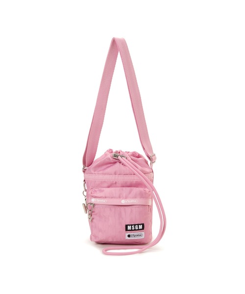 MSGM(エムエスジーエム)の「【MSGM×LeSportsac】TheMwave Jaquard Cargo Bucket(ショルダーバッグ・レディース・ピンク・ONE SIZE)」の2枚目の写真