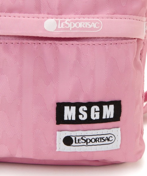 MSGM(エムエスジーエム)の「【MSGM×LeSportsac】TheMwave Jaquard Cargo Bucket(ショルダーバッグ・レディース・ピンク・ONE SIZE)」の9枚目の写真