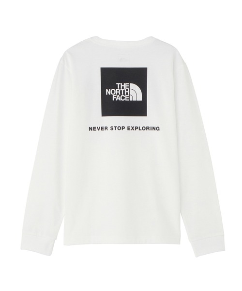 THE NORTH FACE（ザノースフェイス）の「ザ ノース フェイス THE NORTH FACE L/S Back Square Logo Tee_ロングスリーブバックスクエアロゴティー（Tシャツ/カットソー・レディース・ブラック/ネイビー/ホワイト・S/M/XL/L）」の5枚目の写真