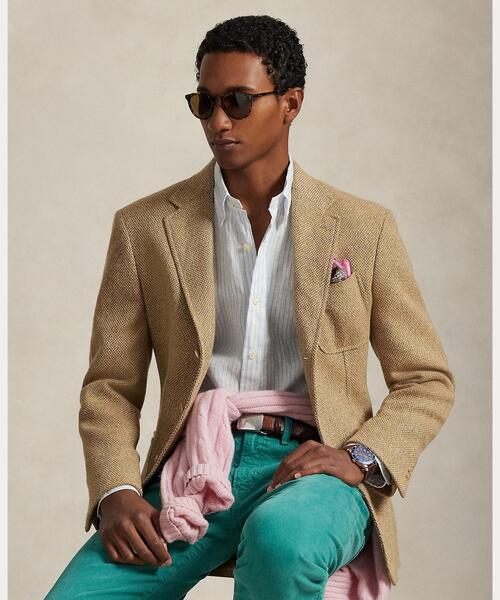 POLO RALPH LAUREN(ポロ ラルフ ローレン)の「クラシック フィット ストライプド リネン シャツ(シャツ/ブラウス・メンズ・ホワイト・M/L/S)」の7枚目の写真