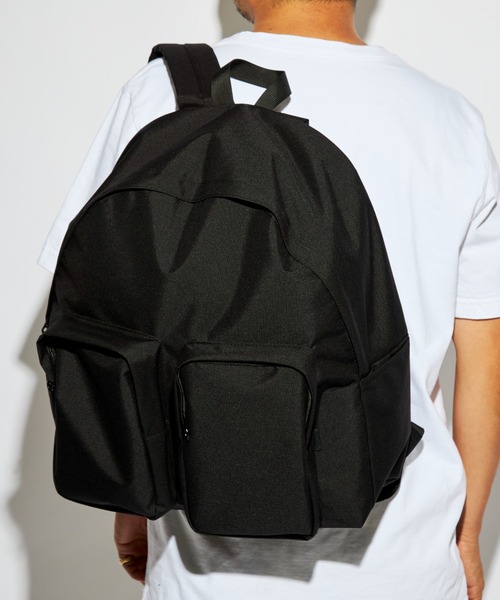 PACKING(パッキング)の「PACKING/パッキング/STANDARD DP BACK PACK/スタンダードダブルポケットバックパック(バックパック/リュック・メンズ・ブラック・F)」の1枚目の写真
