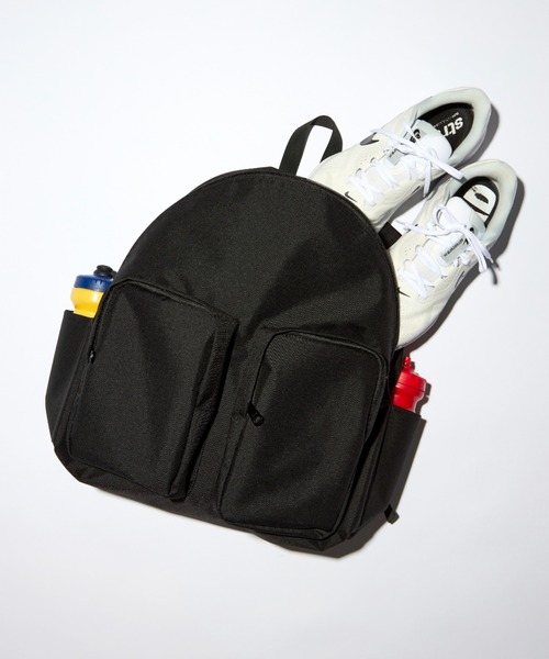 PACKING(パッキング)の「PACKING/パッキング/STANDARD DP BACK PACK/スタンダードダブルポケットバックパック(バックパック/リュック・メンズ・ブラック・F)」の9枚目の写真