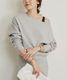 plage | VIS/PL スムース ボートネックプルオーバー(ニット/セーター)