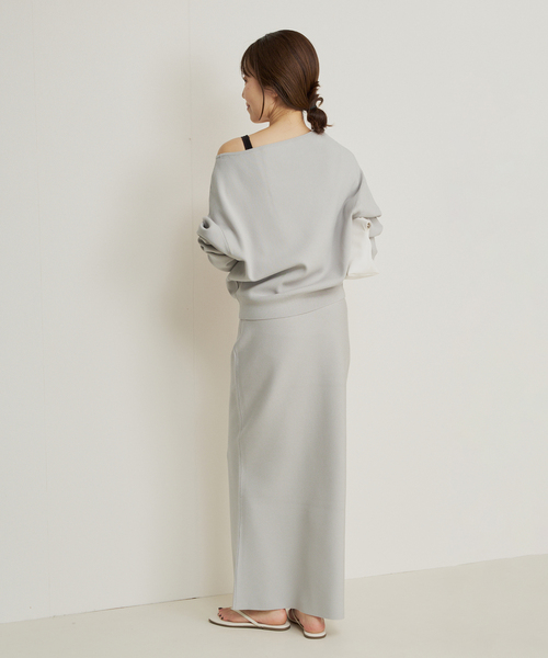 plage（プラージュ）の「VIS/PL スムース ボートネックプルオーバー（ニット/セーター・レディース・ネイビー/ブルー/グレー・FREE）」の17枚目の写真