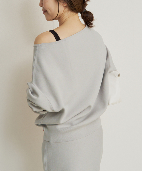 plage（プラージュ）の「VIS/PL スムース ボートネックプルオーバー（ニット/セーター・レディース・ネイビー/ブルー/グレー・FREE）」の20枚目の写真