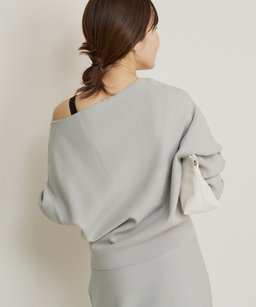 plage（プラージュ）の「VIS/PL スムース ボートネックプルオーバー（ニット/セーター・レディース・ネイビー/ブルー/グレー・FREE）」の21枚目の写真