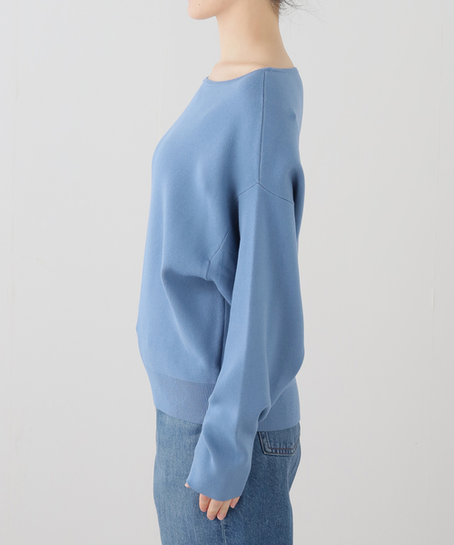 plage（プラージュ）の「VIS/PL スムース ボートネックプルオーバー（ニット/セーター・レディース・ネイビー/ブルー/グレー・FREE）」の11枚目の写真