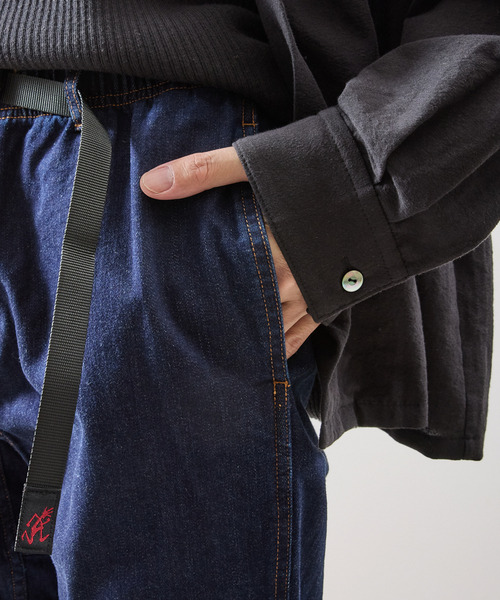 Gramicci(グラミチ)の「GRAMICCI グラミチ / STRETCH DENIM NN-PANT CROPPED ストレッチデニムクロップドパンツ テーパードデニム / GMP6-SJP010(デニムパンツ・メンズ・ダークインディゴブルー/ワンウォッシュ/インディゴブルー・SMALL/X-LARGE/LARGE/MEDIUM)」の13枚目の写真