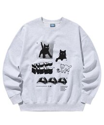 着るだけでヒップスター スウェットシャツ [グレー]