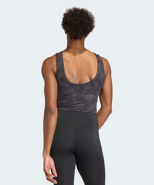 adidas（アディダス）の「Puremotion中わた入りプリントタンクトップ / ヨガウェア / アディダス adidas（タンクトップ・レディース・グレー系その他/グレー・X-SMALL/X-LARGE/SMALL/MEDIUM/LARGE/XX-LARGE）」の3枚目の写真