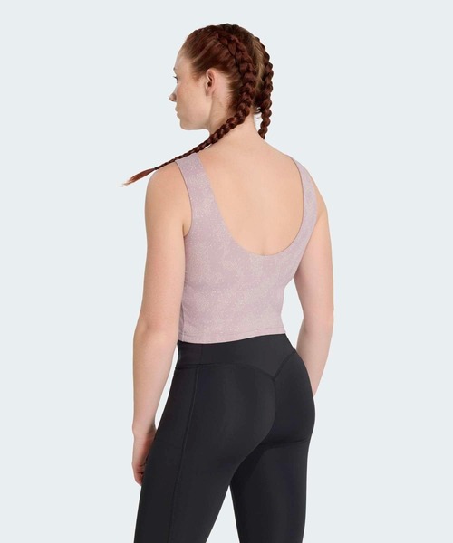 adidas（アディダス）の「Puremotion中わた入りプリントタンクトップ / ヨガウェア / アディダス adidas（タンクトップ・レディース・グレー系その他/グレー・X-SMALL/X-LARGE/SMALL/MEDIUM/LARGE/XX-LARGE）」の7枚目の写真