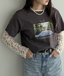 【プチプラ1990円(税抜)】冷感ロゴフォトプリントTシャツ